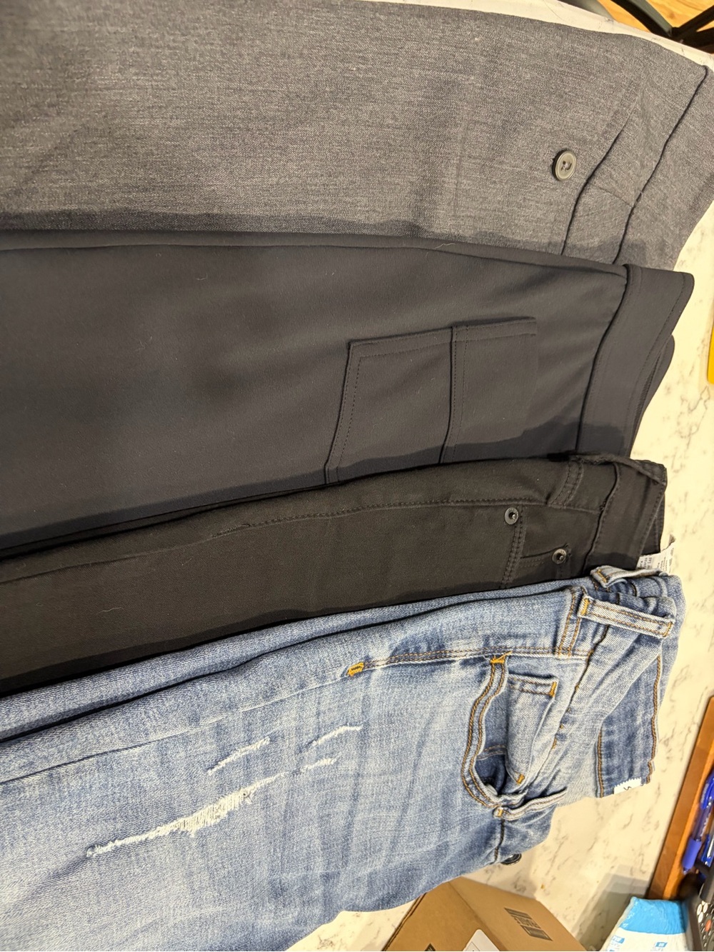 Men's Black Stretch Pants - Comfortable Everyday Wear
